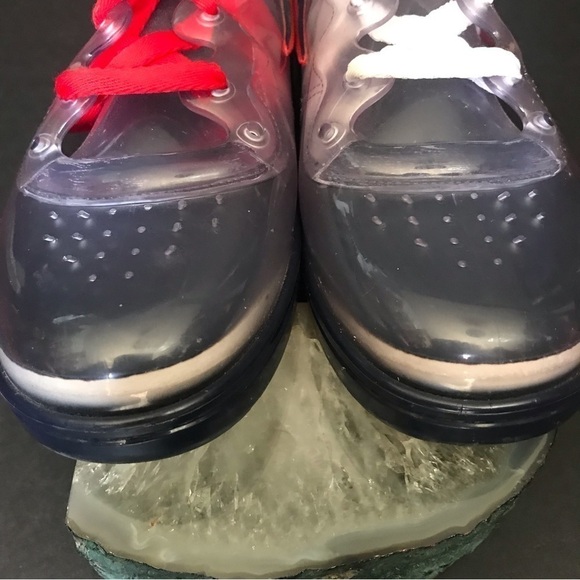 Melissa x Fila “Melissa Sneaker” Lace-Up Jelly in Clear, Bubblegum Scent, Size 6 - Picture 4 of 11